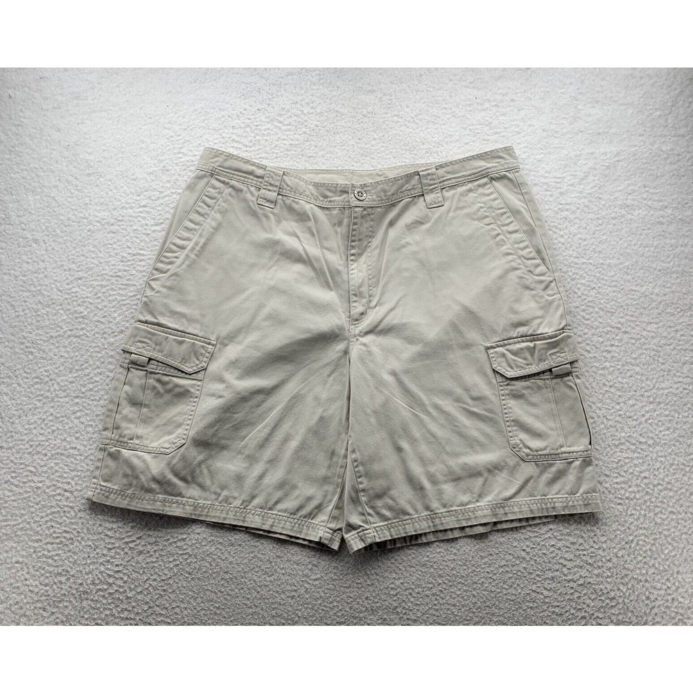 Columbia Cargo Shorts Mens 40x10 (Tag 42) Beige Fishing Utility Carpenter Dad